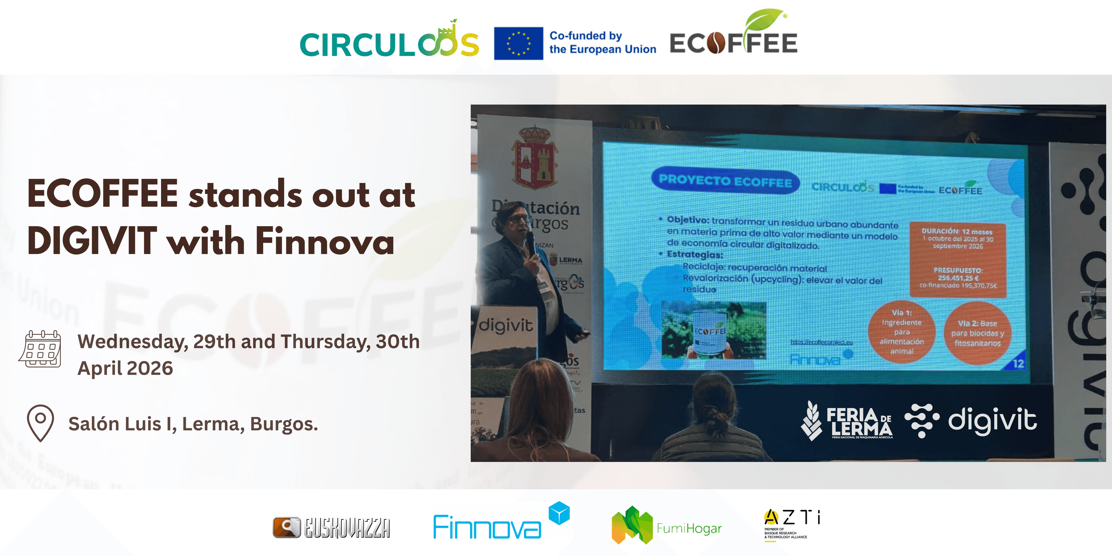 ECOFFEE positions itself at DIGIVIT as a benchmark for circular economy in the agri-food sector