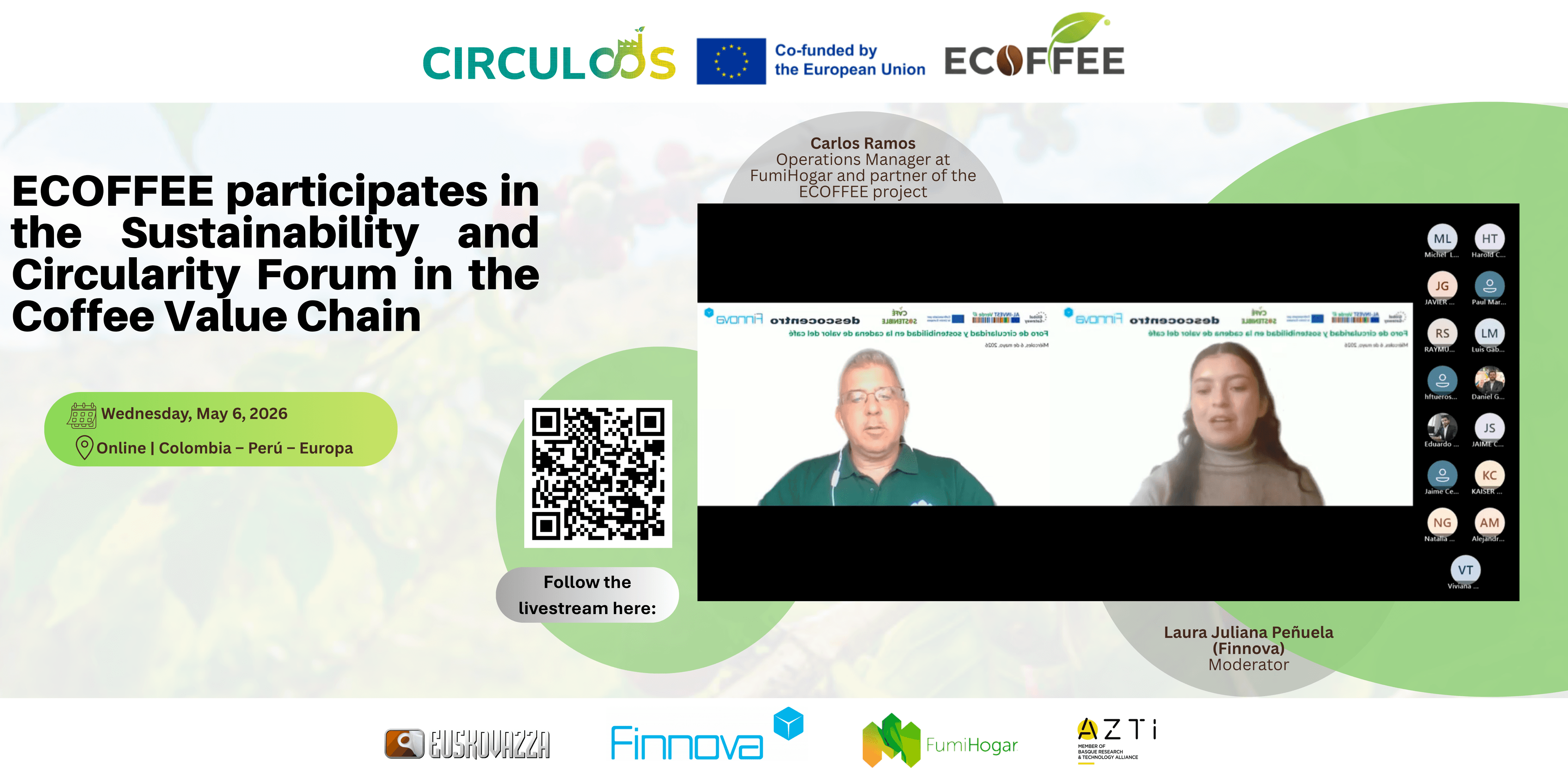 Carlos Ramos presents ECOFFEE at international coffee forum