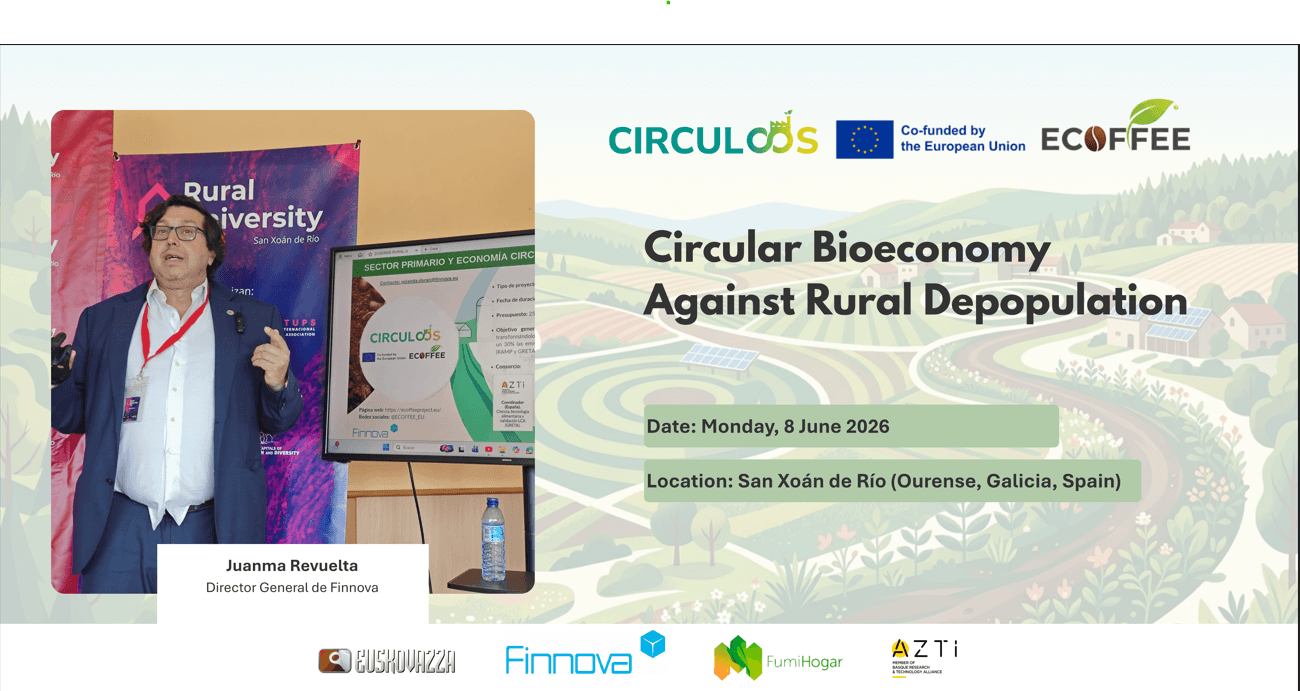 ECOFFEE presents its technological model in Ourense’s Rural University Hub to combat depopulation through circular bioeconomy