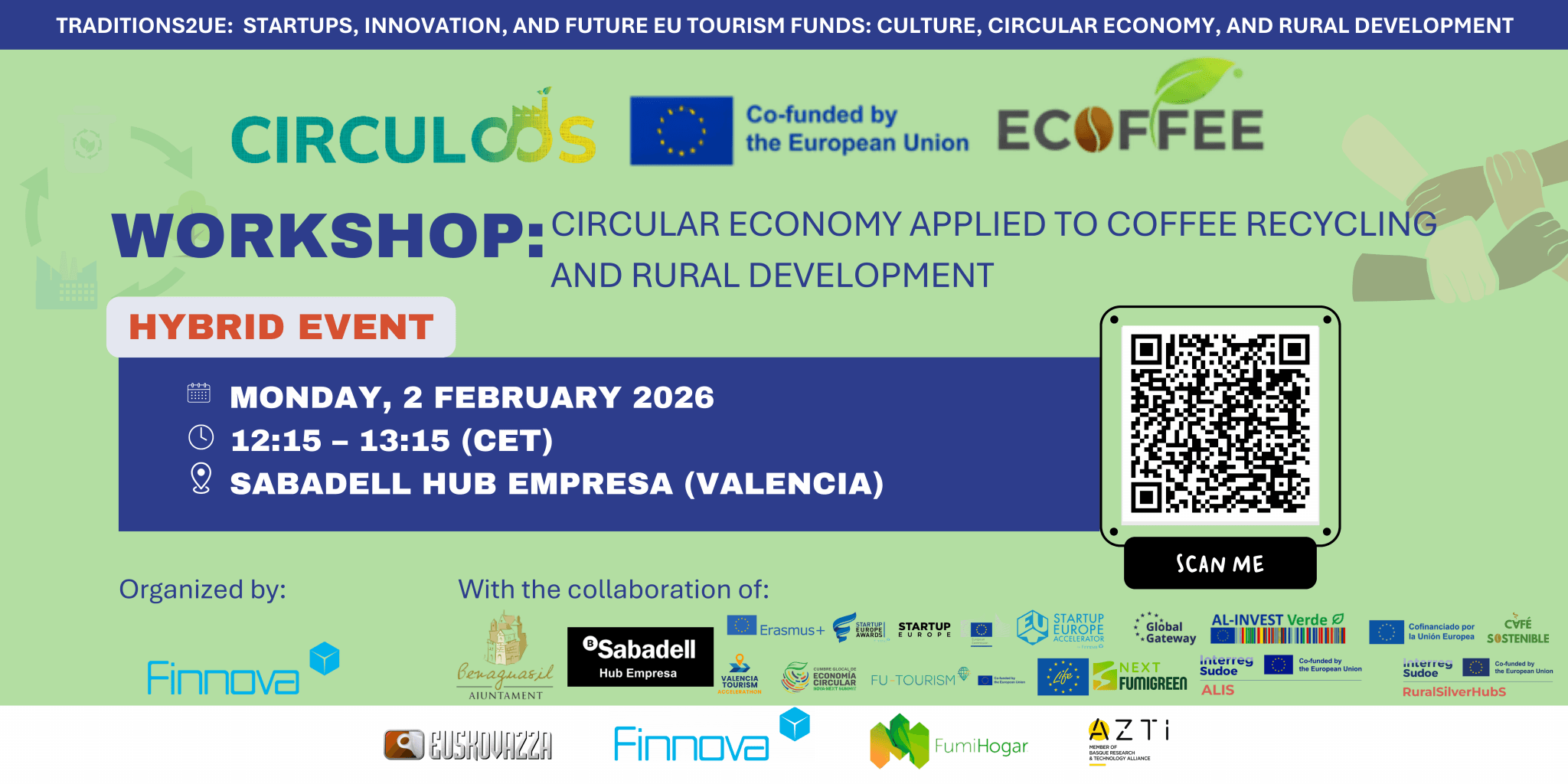 Valencia acogerá un taller europeo sobre la economía circular del café en el marco del proyecto ECOFFEE.